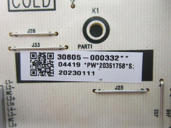 TCL 75Q650G Power Board 30805-000332