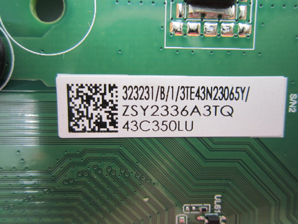 Toshiba 43C350LU Main Board 323231 (TPD.T962X3.PC702 (T))