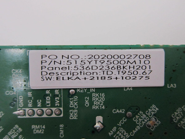 Insignia 24DF310NA21 Main Board 515YT9500M10 (TD.T950.67)