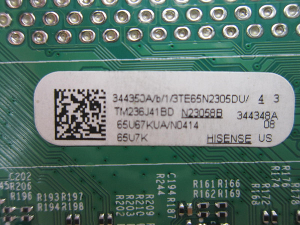 Hisense 65U7K Main Board 344350 (RSAG7.820.13512/ROH)