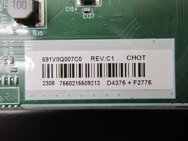 Toshiba 50LF621U21 Main Board 691V0Q007C0 (VTV-L55736)