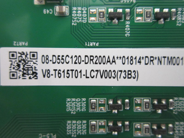 TCL 55R646 LED Driver 08-D55C120-DR200AA (40-O55R63-DRC2LG)