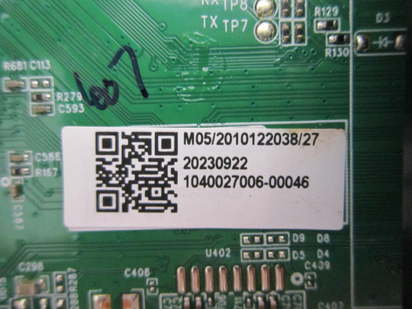 ROKU 50R4A5X 50R4A5R Main Board 20230922 (MT90102-ZC01-01)