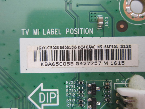 Insignia NS-65F501NA22 Main Board 756TXLCB02K060 (715GC034-M0C-B00-005Y)