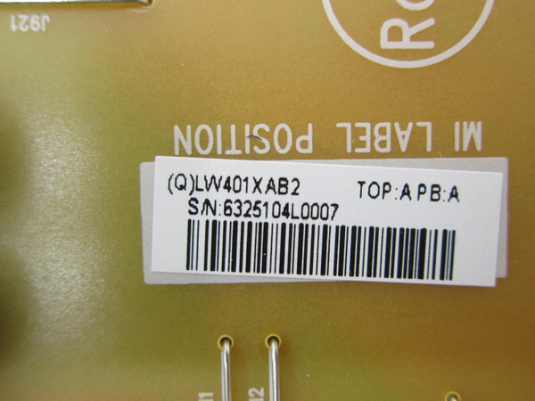 Panasonic TH-55EQ2W Power Board LW401XAB2 (715GC349-P01-000-0H2M)