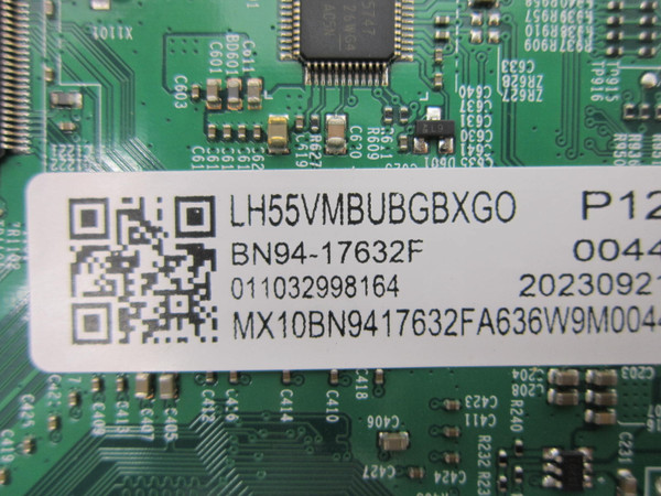 Samsung LH55VMBUBGBXGO Main Board BN94-17632F (BN41-02739D)