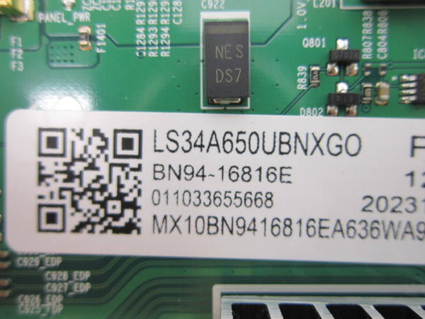 Samsung LS34A654UBNXGO LS34A650UBNXGO Main Board BN94-16816E (BN41-03100A)
