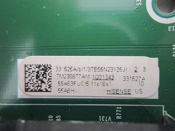 Hisense 55A6HX Main Board 331525 (RSAG7.820.12930/ROH)