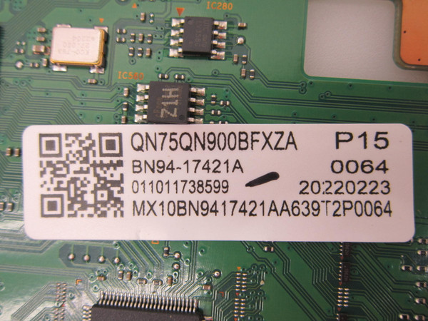 Samsung QN85QN850BFXZA QN75QN850BFXZA Main SubCon Board BN94-17421A