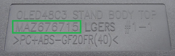 New LG OLED48C3, OLED48C4 MAZ676715 TV Stand Base w/Screws