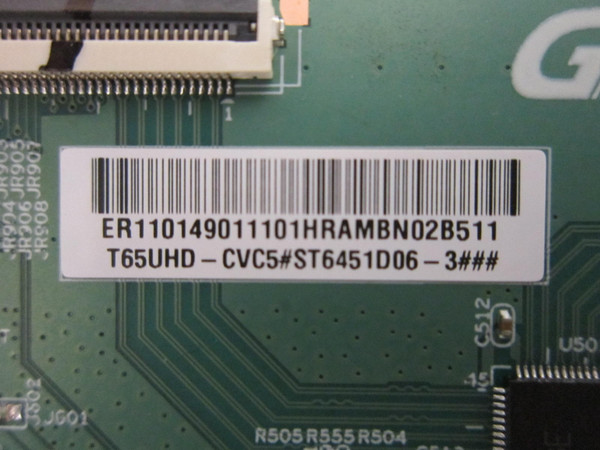 ROKU 65R4AX 65R4A4 T-Con Board T65UHD-CVC5 (GSD T-001K)