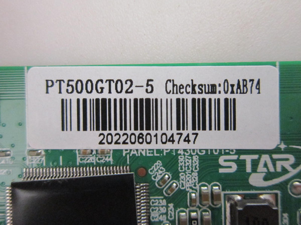 Westinghouse WR50UT4212 T-Con Board PT500GT02-5-V2 (0xAB74)
