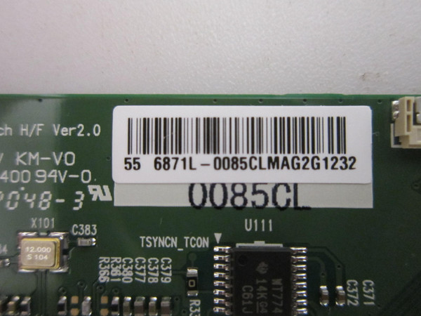 LG 55CT5WJ-BJ.AUSILH Interactive Digital Signage T-Con Board 6871L-0085C