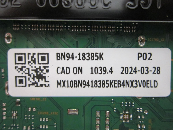 Samsung QN65Q80DDFXZA Main Board BN94-18385K (BN41-03215A)
