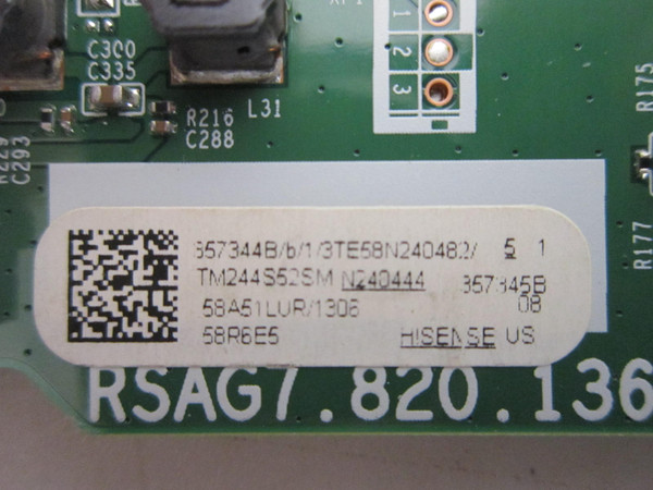 Hisense 58R6E5 Main Board 357344 (RSAG7.820.13662/ROH)