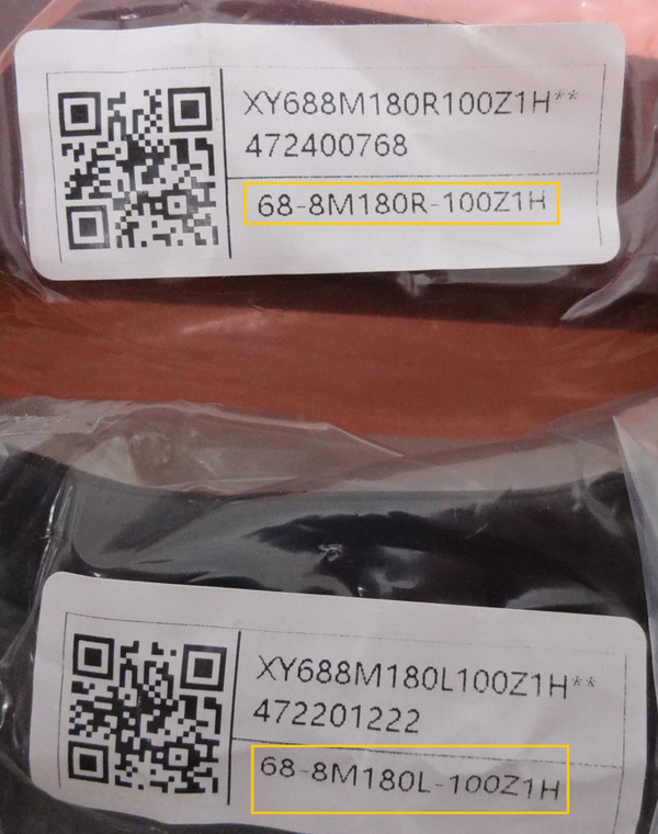 New Insignia NS-85F501NA25 68-8M180L / 68-8M180R Legs w/Screws