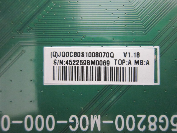 Sharp PN-Y436 Main Board JQGCB0S1008 (715G8200-M0G-000-005K)
