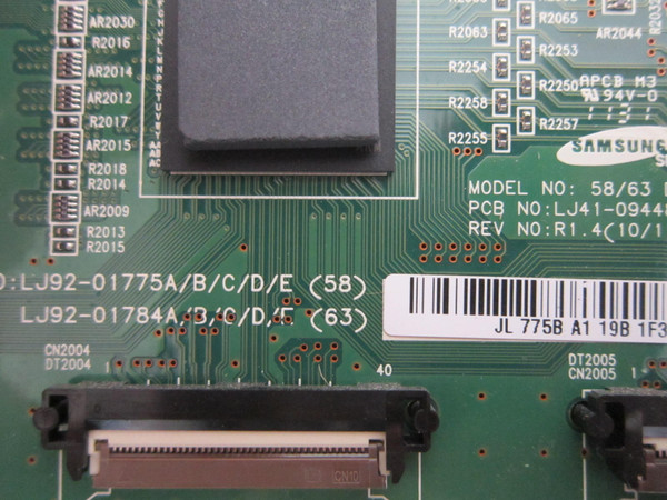 Samsung PN59D550C1FXZA PN59D6500DFXZA T-Con Board BN96-16531A (LJ92-01775A)