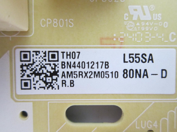 Samsung QN55QNX1DAFXZA QN55QN85DBFXZA Power Board BN44-01217B (L55SA80NA_DHS)