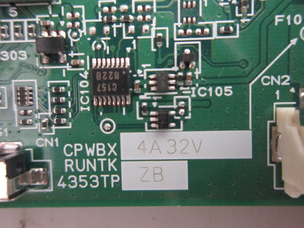 Sony KDL-46NX700 KDL-46EX701 T-Con Board 1-857-826-11 (RUNTK4353TPZB)