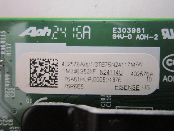 Hisense 75R6E5 Main Board 402576 (RSAG7.820.51182/ROH)