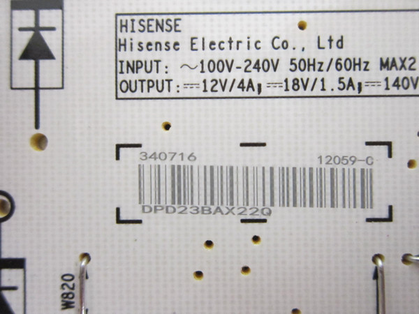 Hisense 70R6E4 Power Board 340716 (RSAG7.820.12059/ROH)