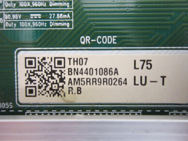 Samsung QN75LST7TAFXZA LH75BHTELGFXGO LED Driver BN44-01086A (L75LU_THS)