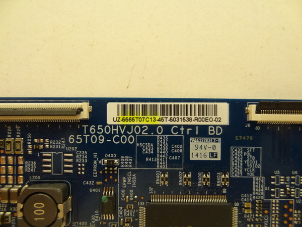 JVC EM65FTR / Vizio E650I-B2 D650I-B2 T-Con Board 55.65T07.C13