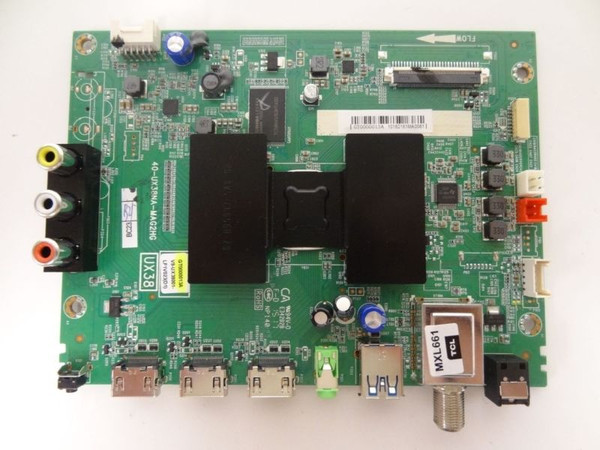 TCL 50FS3850 / 50FS3850TEAA Main Board V8-UX38001-LF1V023 GT0000013A