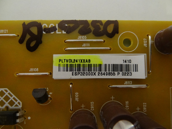 Vizio D320-B1 Power Supply / LED Board (715G6154-P02-000-002H) PLTVDL241XXAB
