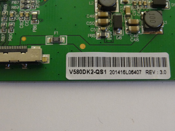 RCA LED58G45RQ T-Con Board (V500DK2-PS1) V580DK2-QS1