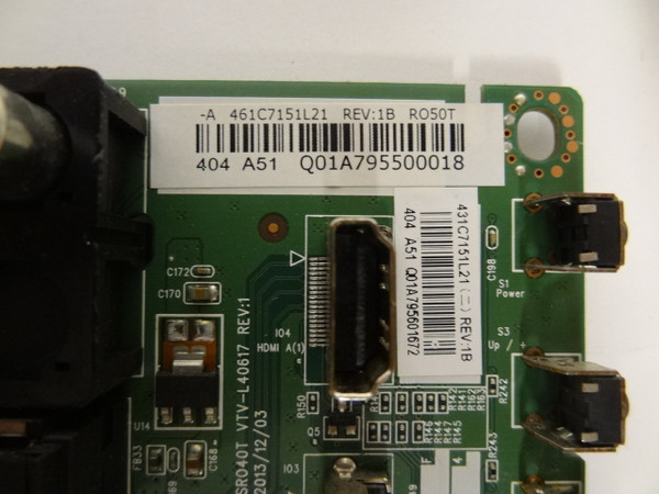 Toshiba 50L1400U Main Board (461C7151L21, 431C7151L21) 75037553