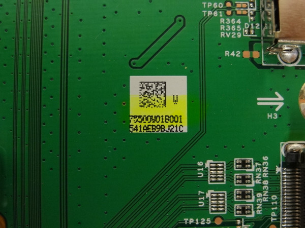 Vizio E65X-C2 Main Board (75500W01B001) 791.00W10.B002