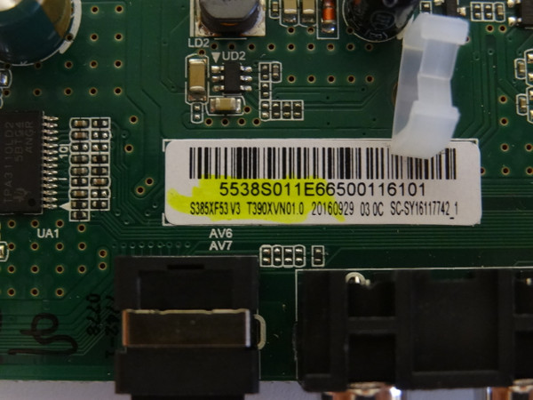 Insignia NS-39D310NA17 Main Board 55.38S01.1E6