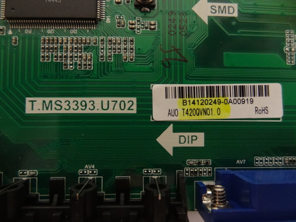 GPX TDU4235B Main Board T420QVN01.0 T3MS3393.U702 B14120249