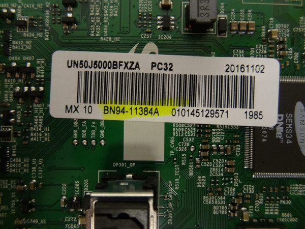 Samsung UN50J5000BFXZA Main Board BN97-11863A BN94-11384A