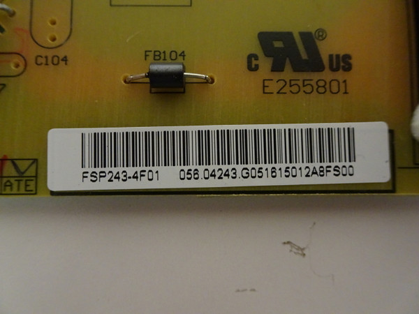 Vizio D65U-D2 Power Supply (FSP243-4F01) 056.04243.G051
