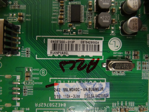 LG 55LW340C-UA Main Board EAX66921904 EBT64286604