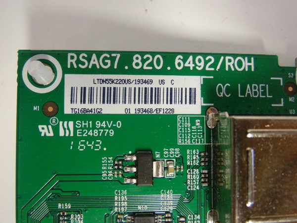 Insignia NS-55D510NA17 Main Board (RSAG7.820.6492/ROH) 193469 193468