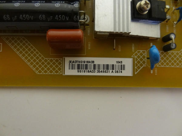 Vizio E55-E1 Power Supply Board (715G8388-P01-000-002S) ADTVG1918AD3