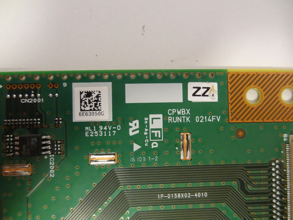 Vizio E60U-D3 T-Con Board (S600DUA-1, 1P-0158X02-4010) RUNTK0214FVZZ