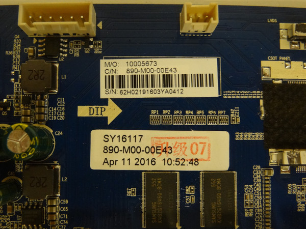 Kenmore 348.71395610 Main Board (CV6488H-A, 62H0219) SY16117