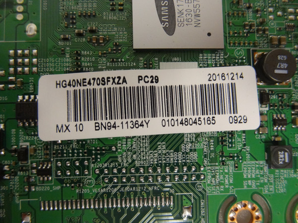 Samsung HG40NE470SFXZA Main Board (BN97-11566Y) BN94-11364Y