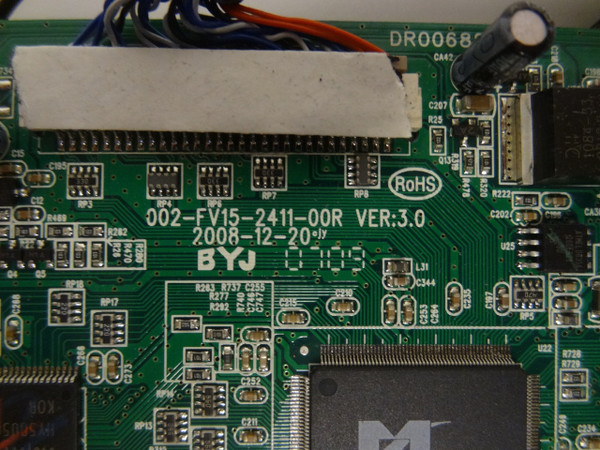 Coby TFDVD2284 Main Board (Version 3) 002-FV15-2411-00R