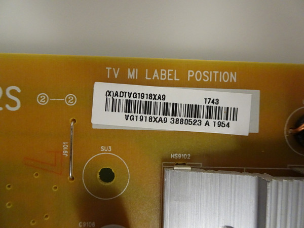 Vizio E55-E1 Power Supply Board (715G8388-P02-001-002S) ADTVG1918XA9