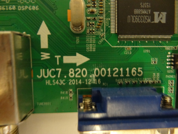 Hitachi LE55A6R9A LE50A6R9 LE49A509 Main Board JUC7.820.00121165 850121538
