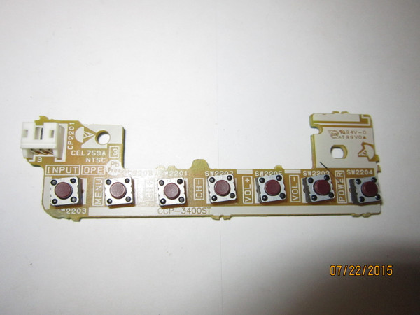 Sansui CEL759A Control Button Board, CCP-3400ST