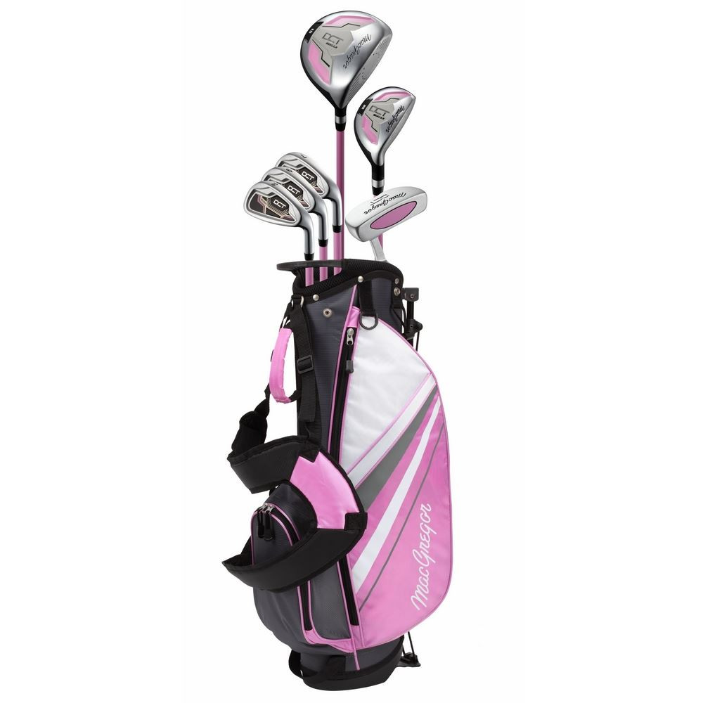 PGM ジュニア ゴルフクラブセット 黒/ピンク MacGregor Golf DCT Junior Girl Golf Clubs Set with Bag, Right Hand