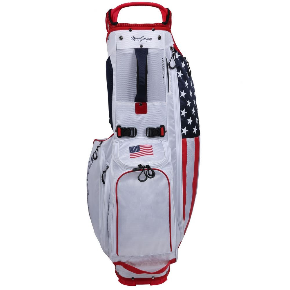 MacGregor Golf Deluxe 14Way Stand Bag, USA Stars and Stripes Flag