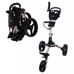 MacGregor Titanium MacTec 3 Wheel Folding Golf Cart with Umbrella Holder MacGregor Titanium MacTec 3 Wheel Folding Golf Cart with Umbrella Holder